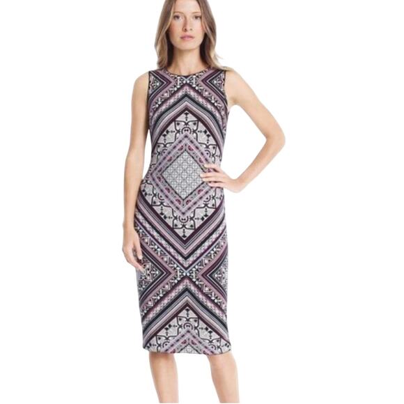 WHBM Petite Reversible Printed Sleeveless Sheath Dress Size XSP NWT - Picture 1 of 9